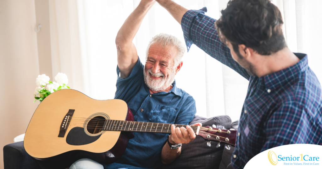 caregiver respite, therapeutic music, activities for seniors, Sage Stream benefits